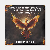 Fiery Phoenix Kussen Magneet (Voorkant)