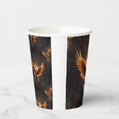 Fiery Phoenix Kussen Papieren Bekers (Links)
