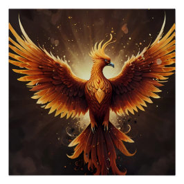 Fiery Phoenix Kussen Perfect Poster