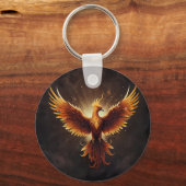 Fiery Phoenix Kussen Sleutelhanger (Achterkant)