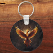 Fiery Phoenix Kussen Sleutelhanger (Voorkant)