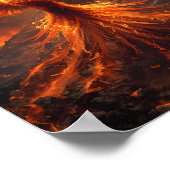 Fiery Phoenix Rising Poster (Hoek)