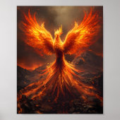 Fiery Phoenix Rising Poster (Voorkant)