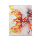 Fiery Phoenix verspreidt het is de Waterverf kunst Notitieblok (Linkerzijde)