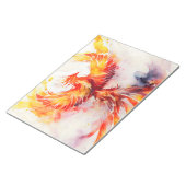Fiery Phoenix verspreidt het is de Waterverf kunst Notitieblok (Schuin)
