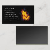 Fiery Praying Hands Visitekaartje (Voorkant / Achterkant)