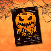 Fiery Pumpkin Jack van lantaarnvleermuizen Spooky  Kaart