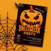 Fiery Pumpkin Jack van lantaarnvleermuizen Spooky  Kaart