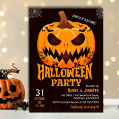 Fiery Pumpkin Jack van lantaarnvleermuizen Spooky Kaart