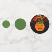 Fiery Pumpkin-ontwerp Confetti (Achterkanten)