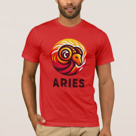 Fiery Ram Astrologie teken T-shirt
