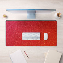 Fiery Red Desk Mat - Gaming & Kantoor Essential