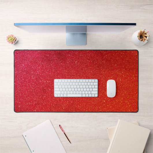 Fiery Red Desk Mat - Gaming & Kantoor Essential (Kantoor 1)