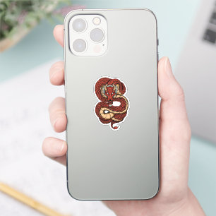 Fiery Red Dragon Sticker