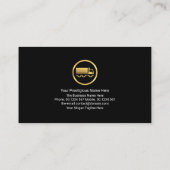 Fiery Red Lightning Home Moving Truck Transport Visitekaartje (Achterkant)