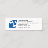 Fiery Red Sky Lightning Electricia Mini Visitekaartje (Achterkant)