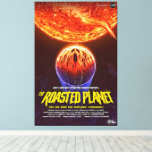 Fiery Red Terrifying Planet Canvas Afdruk (Insitu (Houten vloer))