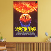 Fiery Red Terrifying Planet Canvas Afdruk (Insitu (Woonkamer))