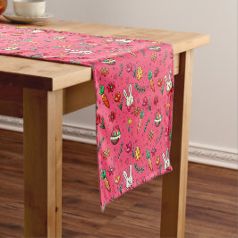 Fiery Roos Easter Pattern Table Runner Korte Tafelloper