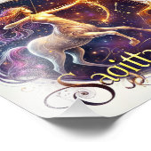 Fiery Sagittarius Zodiac Art Foto Afdruk (Hoek)