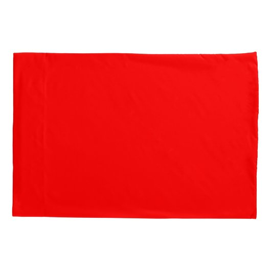 Fiery Scarlet Red Palette Kussensloop (Achterkant)