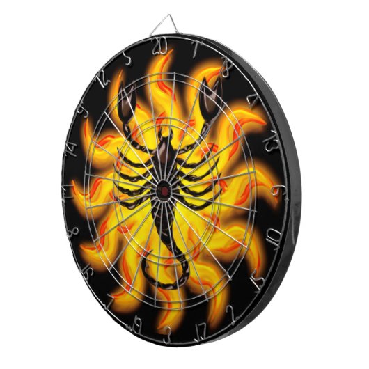 Fiery Scorpio Dartbord (Voorkant Rechts)