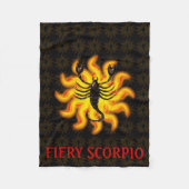 Fiery Scorpio Fleece Deken (Voorkant)