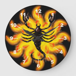 Fiery Scorpio Grote Klok