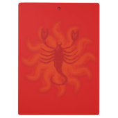 Fiery Scorpio Klembord (Achterkant)