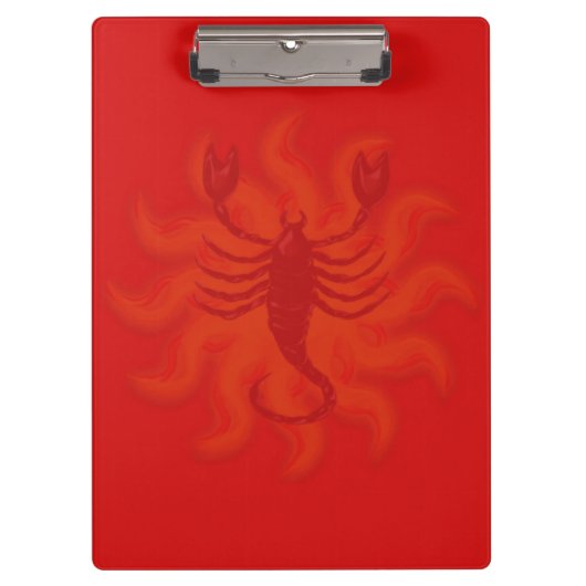 Fiery Scorpio Klembord (Voorkant)