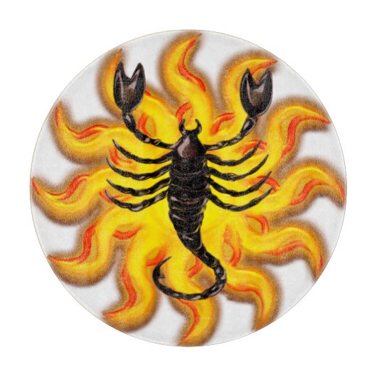Fiery Scorpio Snijplank (Voorkant)