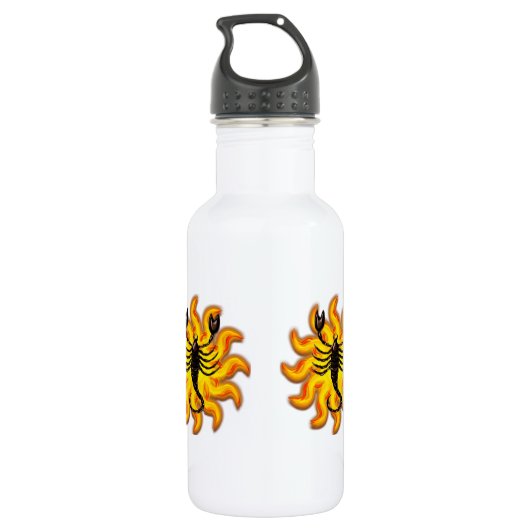 Fiery Scorpio Waterfles (Achterkant)