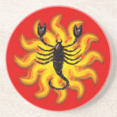 Fiery Scorpio Zandsteen Onderzetter (Voorkant)