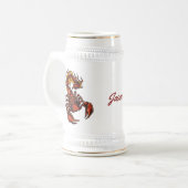 Fiery Scorpion Stein Bierpul (Voorkant links)