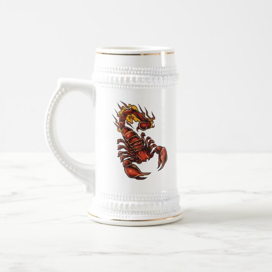 Fiery Scorpion Stein Bierpul (Links)