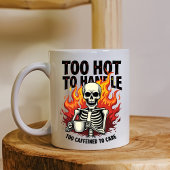 Fiery Skeleton Coffee Mok