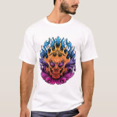 Fiery Skull Mandala T-shirt (Voorkant)