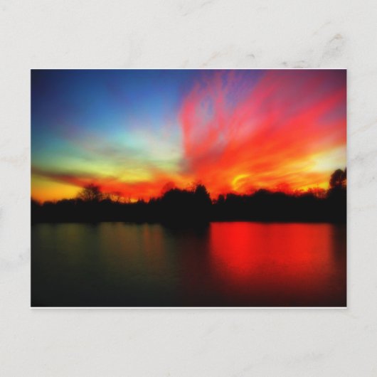 Fiery Sky Briefkaart (Voorkant)