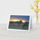 Fiery Sky Orchard Landschap Kaart (Gele Bloem)