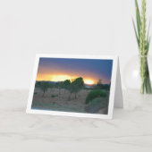 Fiery Sky Orchard Landschap Kaart (Voorkant)