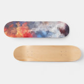 Fiery Sky Storm Abstract Skateboard (Horizontaal)