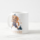Fiery Slam Dunk van Jack-o'-Lantern: Halloween Nig Koffiemok (Voorkant links)