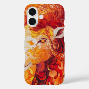 Fiery Solar Capricorn Spirit iPhone 16 Hoesje