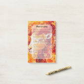 Fiery Solar Capricorn Spirit Post-it® Notes (Op bureau)