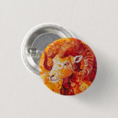 Fiery Solar Capricorn Spirit Ronde Button 3,2 Cm (Voorkant /achterkant)