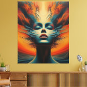 Fiery Soul Canvas Afdruk (Insitu (Woonkamer))