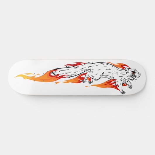 Fiery Speedy Squirrel Skateboard Deck (Horizontaal)