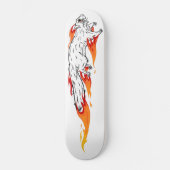 Fiery Speedy Squirrel Skateboard Deck (Voorkant)