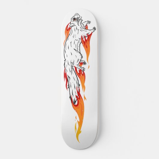 Fiery Speedy Squirrel Skateboard Deck (Voorkant)
