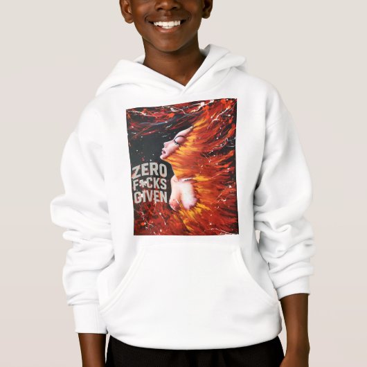 Fiery Spirit" Boys' Hoodie (Voorkant)
